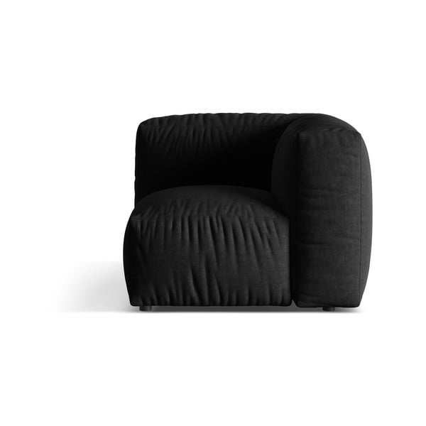 Czarny moduł sofy (strona zmienna) Martina – Micadoni Home