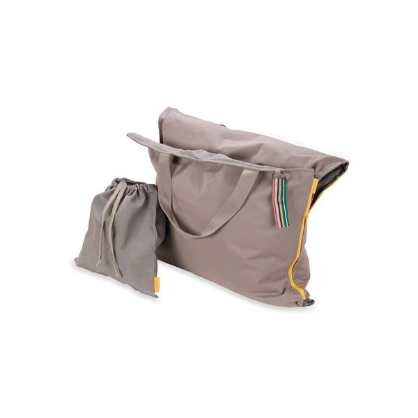 Przenośny leżak + torba Hhooboz 150x62 cm, beżowy