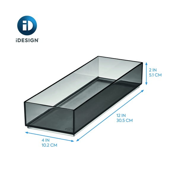 Organizer łazienkowy na kosmetyki z plastiku z recyklingu w kolorze matowej czerni – iDesign-image-4