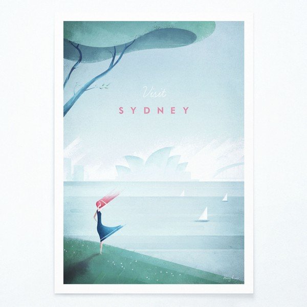 Plakat Travelposter Sydney, A2