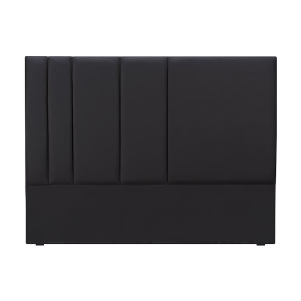 Czarny zagłówek łóżka Mazzini Sofas Dahlia, 120x140 cm