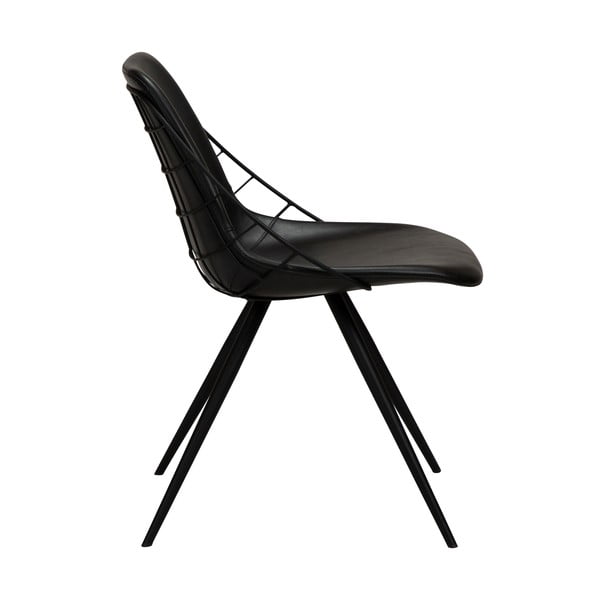 Czarne krzesło z imitacji skóry DAN-FORM Denmark Sway-image-2