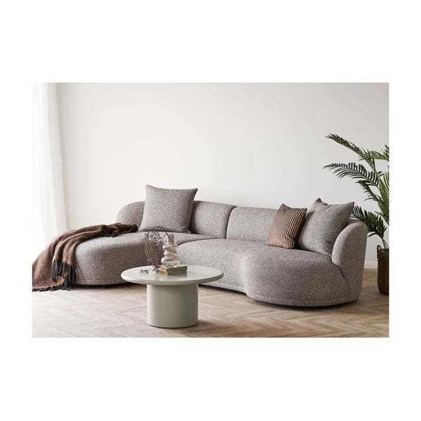 Kremowy okrągły stolik ø 80 cm Nagano – House Nordic-image-3