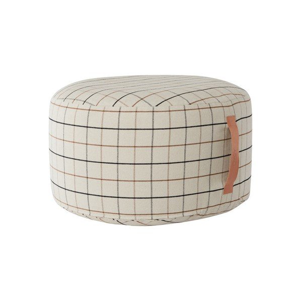 Kremowy worek do siedzenia Grid – OYOY Living Design