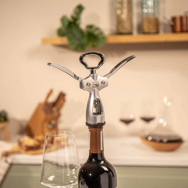 Korkociąg ze stali nierdzewnej – VacuVin-image-1