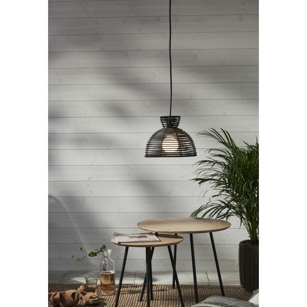 Czarny klosz do wiszące lampy ogrodowej Star Trading Runde, ø 26 cm-image-2