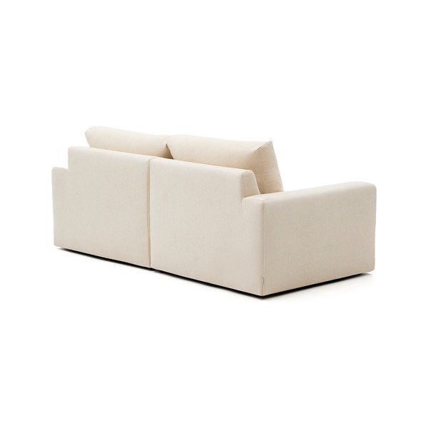 Beżowa sofa z tkaniny szenilowej 220 cm Alea – Kave Home-image-4