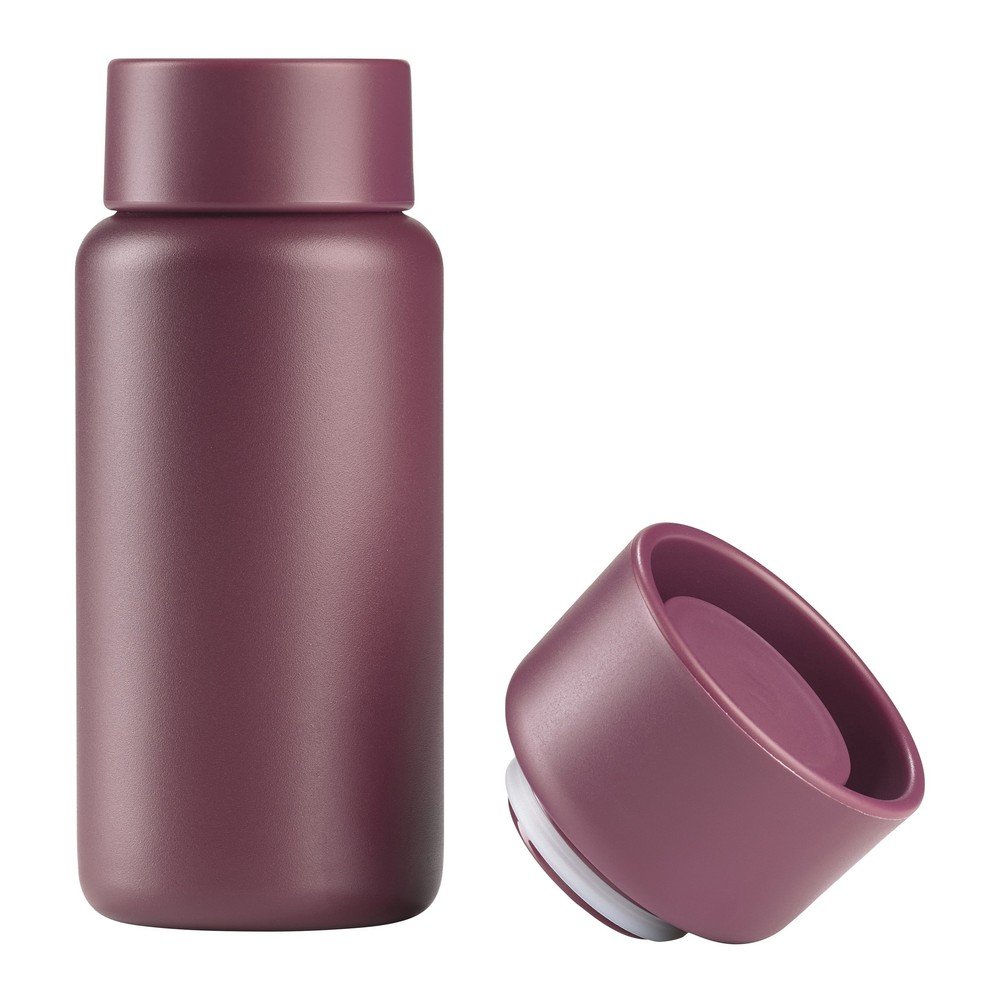Bordowy kubek termiczny ze stali nierdzewnej 400 ml Singles – Zone