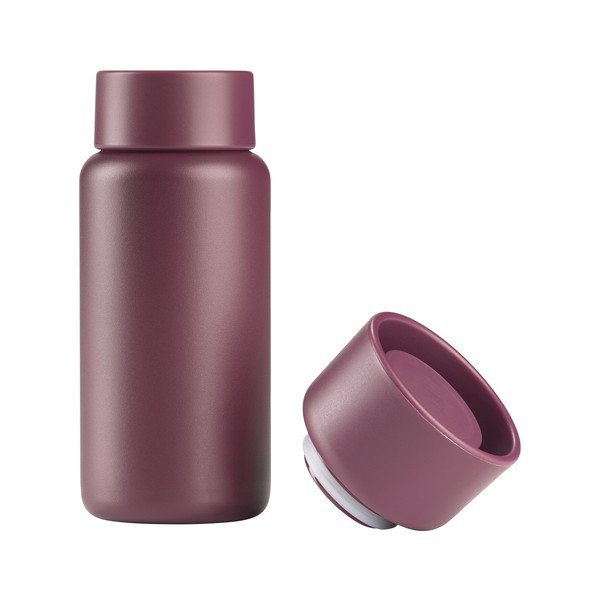 Bordowy kubek termiczny ze stali nierdzewnej 400 ml Singles – Zone