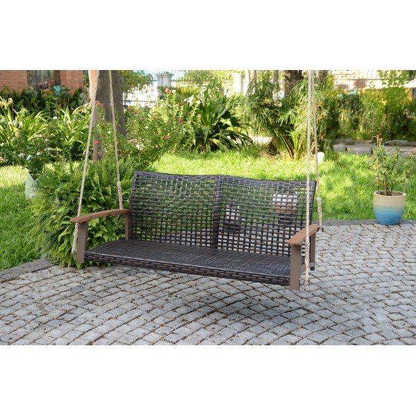 Brązowa huśtawka ogrodowa Cuneo – Garden Pleasure-image-1