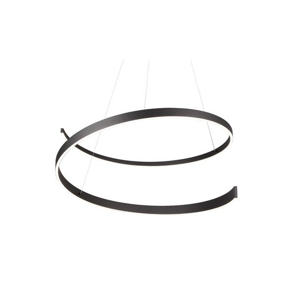 Czarna lampa wisząca LED ze sterowaniem głosowym/mobilną aplikacją i metalowym kloszem ø 75 cm Cinardi – CINQUE-image-4