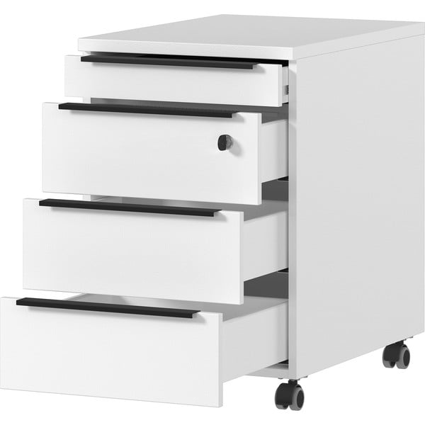 Biała szafka z zamkiem 42x63 cm Mailand – Germania-image-2