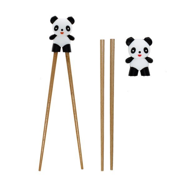 Drewniane pałeczki treningowe dla dzieci w naturalnym kolorze Panda – Rex London-image-3