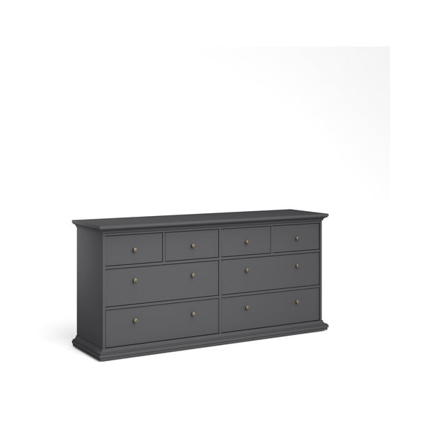 Szara niska komoda 183x87 cm Paris – Tvilum-image-4