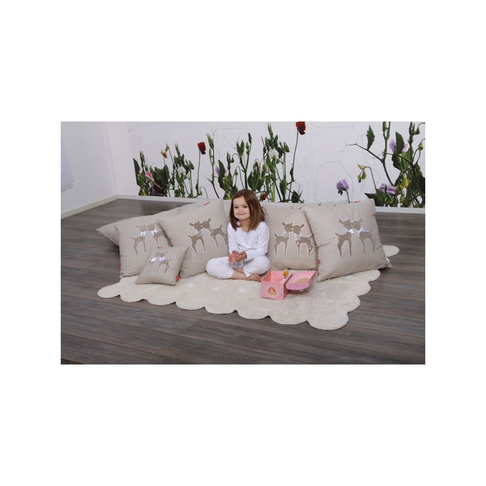 Beżowy bawełniany dywan dziecięcy tkany ręcznie odpowiedni do prania 120x160 cm Biscuit Beige – Lorena Canals (zdjęcie 7)
