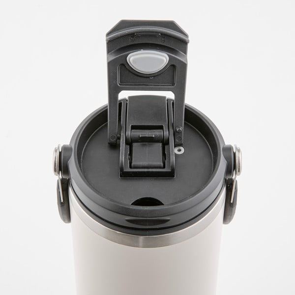 Jasnoróżowa podróżna butelka ze stali nierdzewnej 1 l Eco – Ladelle-image-4