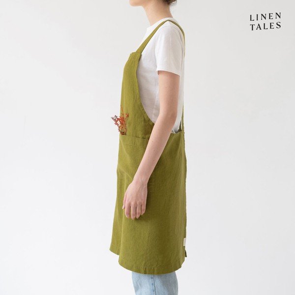 Lniany fartuch Crossback – Linen Tales-image-1