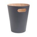 Ciemnoszary biurowy kosz na śmieci 7,5 l Woodrow – Umbra