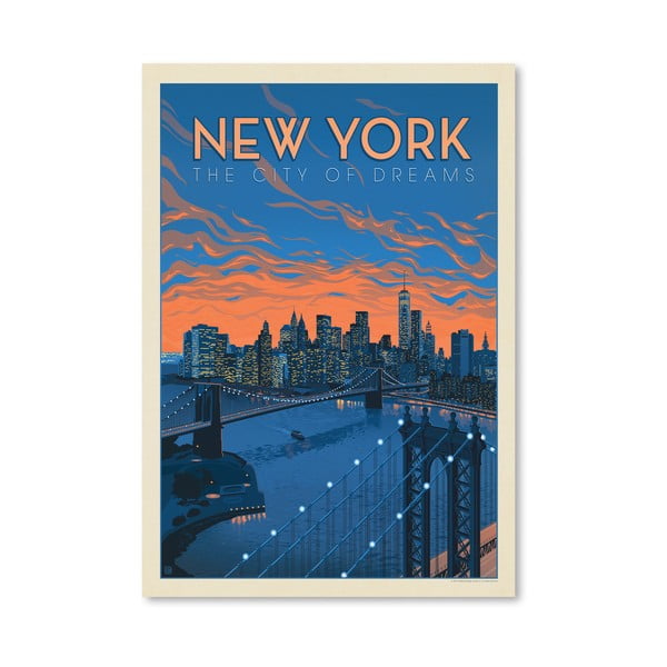 Plakat Americanflat City of Dreams, 42x30 cm