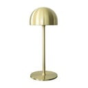 Lampa stołowa LED w kolorze mosiądzu  ze zdalnym sterowaniem i metalowym kloszem (wysokość 30 cm) Tim – Sirius