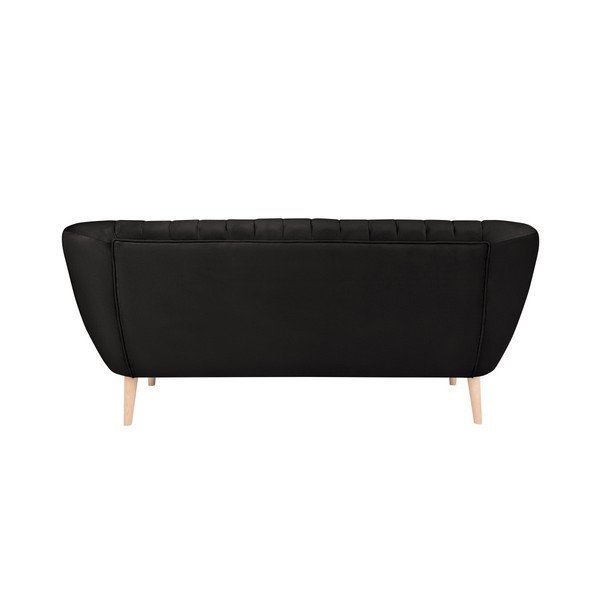 Czarna sofa 3-osobowa Micadoni Home Vincente-image-4