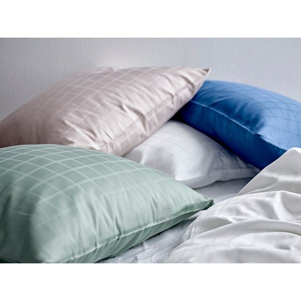 Niebieska pościel jednoosobowa z adamaszku 140x200 cm Clear – Södahl-image-1