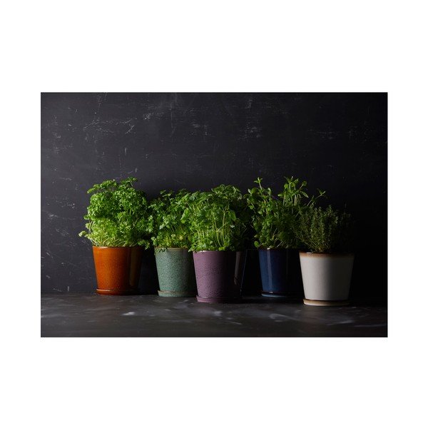 Kamionkowa osłonka na doniczkę ø 14 cm Gastro Green/Black – Bitz-image-2