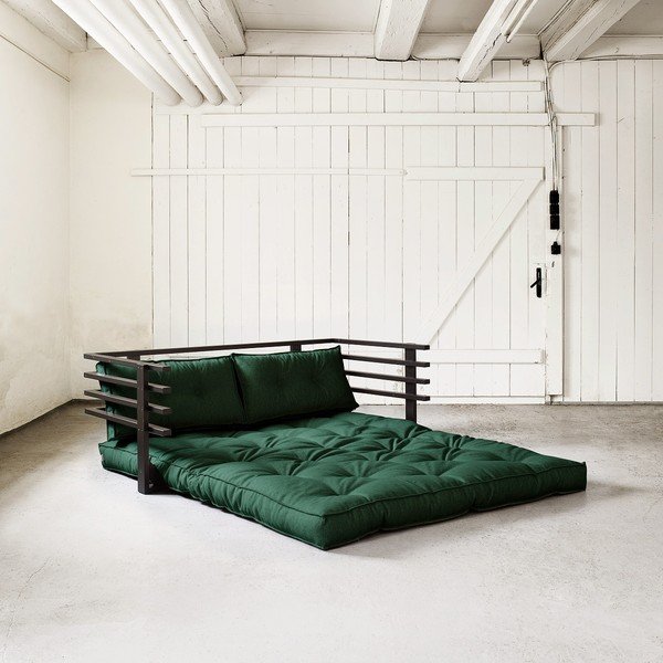 Sofa rozkładana dwuosobowa Karup Funk Black/Botella-image-1