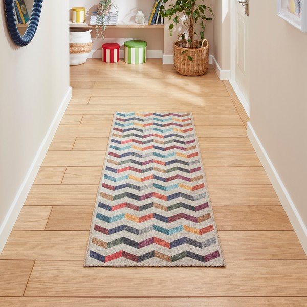 Chodnik odpowiedni do prania 76x230 cm Coral Multi – Think Rugs-image-1