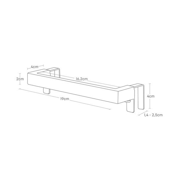 Biały wiszący wieszak na ścierki kuchenne Tower – YAMAZAKI-image-4