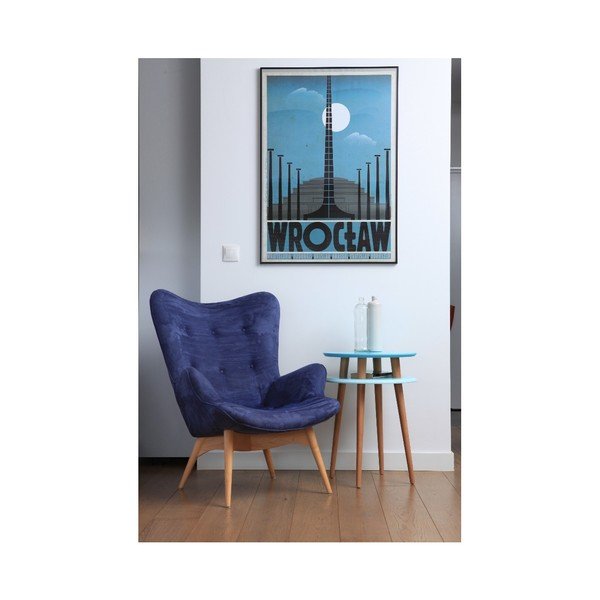 Jasnoturkusowy stolik Ragaba UFO, Ø 45 cm-image-1