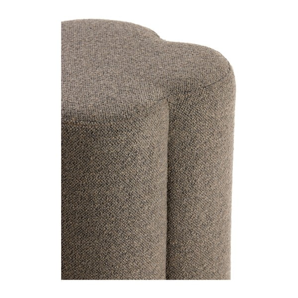 Brązowy puf z materiału bouclé Nalani – Light & Living-image-4
