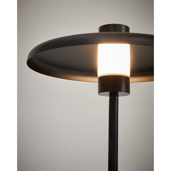 Czarna lampa stojąca z metalowym kloszem (wysokość 130 cm) Nuvira – Kave Home-image-4