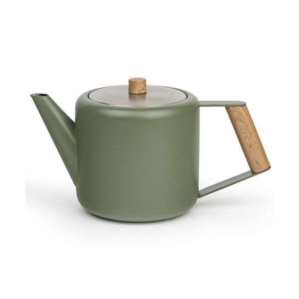 Zielony dzbanek do herbaty ze stali nierdzewnej 1,1 l Duet Boston – Bredemeijer