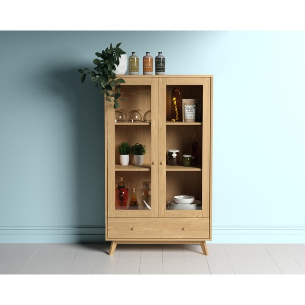 Witryna w dekorze dębu 100x170 cm Kensal – Woodman-image-2