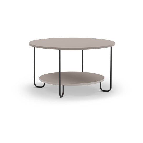 Szary okrągły stolik ø 80 cm Tonka – Marckeric-image-2