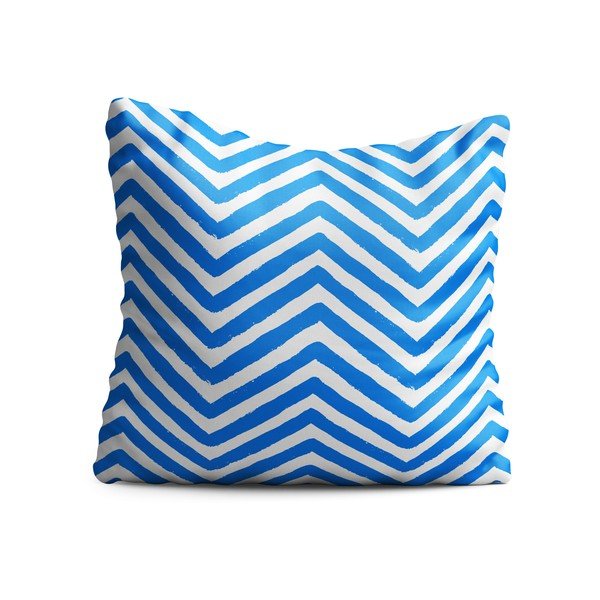 Poduszka dziecięca OYO Kids Blue Zig Zag, 40x40 cm