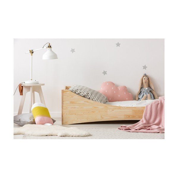 Łóżko dziecięce z drewna sosnowego Adeko Mila BOX 3, 60x120 cm-image-1
