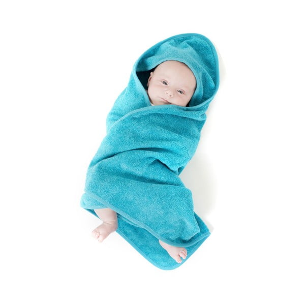 Niebieski bawełniany ręcznik dziecięcy 75x75 cm – Tiseco Home Studio-image-1