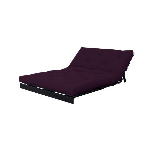 Sofa rozkładana Karup Roots Wenge/Purple Plum-image-3