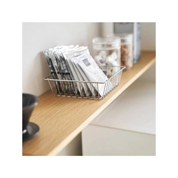 Biało-naturalna drewniana dodatkowa półka 28,5x8,5 cm Tower – YAMAZAKI-image-2