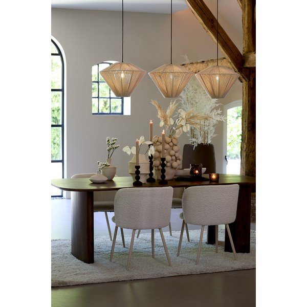Kremowe tapicerowane krzesło Elyna – Light & Living-image-2