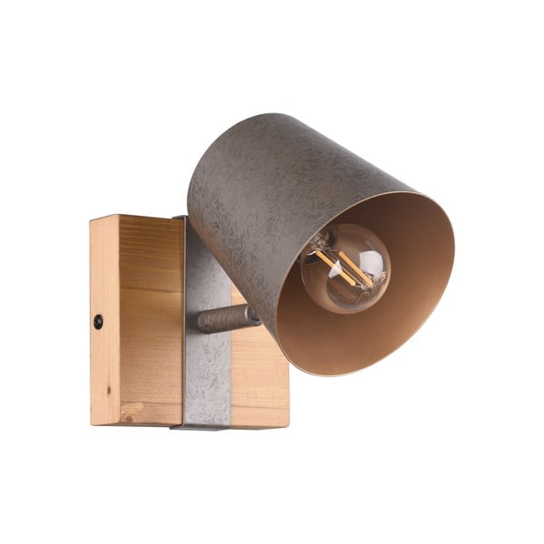 Ciemnoszaro-naturalna lampa punktowa Bell – Trio