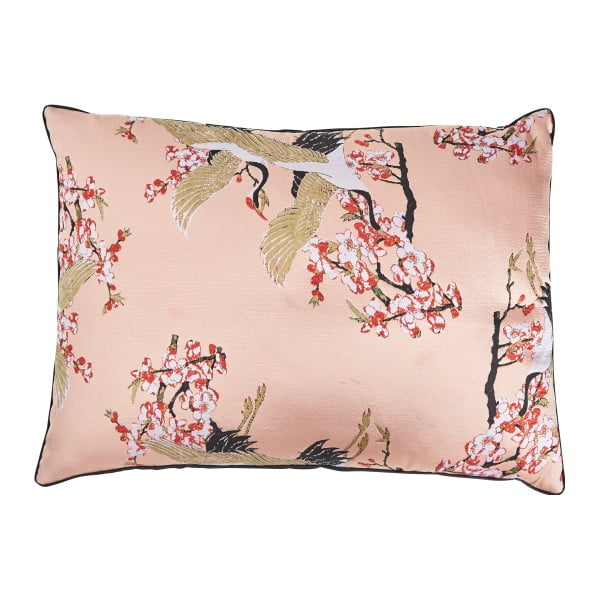 Różowa poduszka z domieszką bawełny Bahne & CO