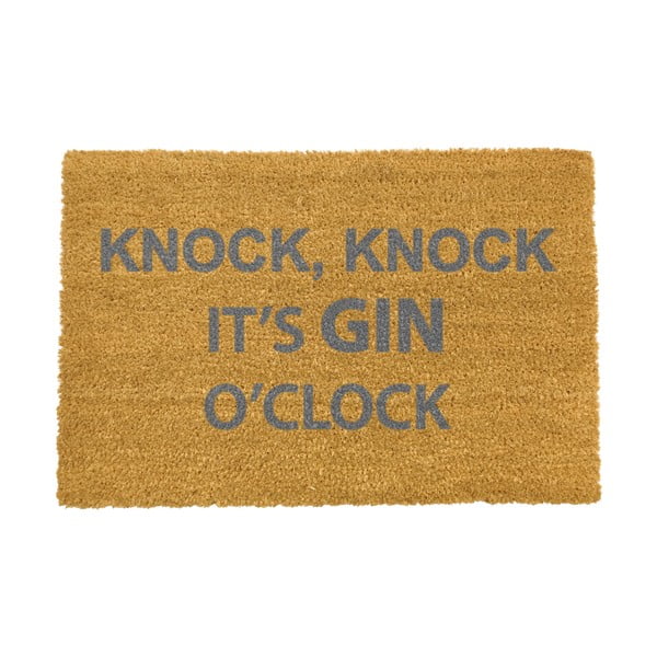 Wycieraczka Artsy Doormats Knock Knock It's Gin O'Clock, 40x60 cm