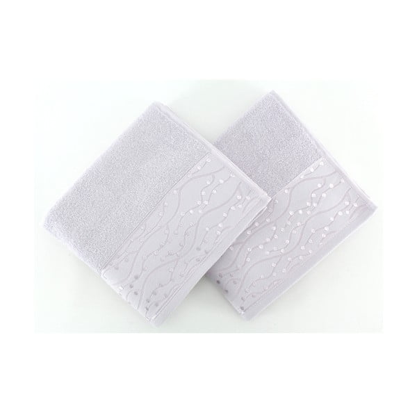 Zestaw 2 ręczników Tomuruk Lilac, 50x90 cm