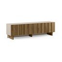 Kremowa/w naturalnym kolorze szafka pod TV z litego drewna sosnowego 180x50x43 cm Marlo – Marckeric