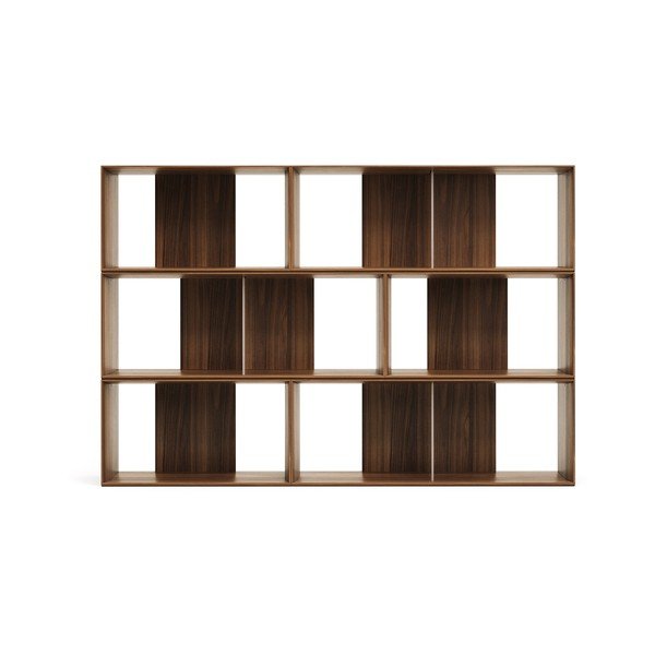 Modułowy system półek w dekorze orzecha 6 szt. 168x114 cm Litto – Kave Home