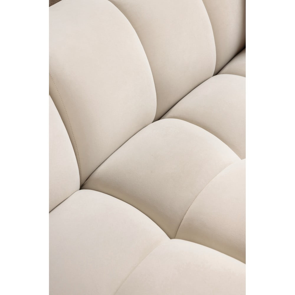 Kremowa aksamitna sofa 225 cm Cube – Bonami Selection (zdjęcie 11)