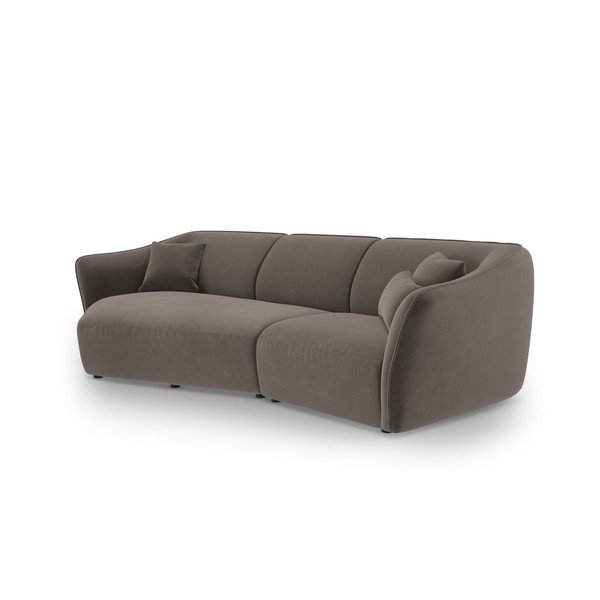 Brązowy aksamitny narożnik Tokyo – Cosmopolitan Design-image-2